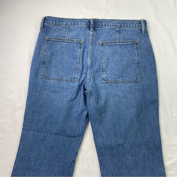 J. Crew Women's Blue Solid Stretch Mid Rise Straight Cropped Jeans Size 29 NWT - Picture 8 of 8